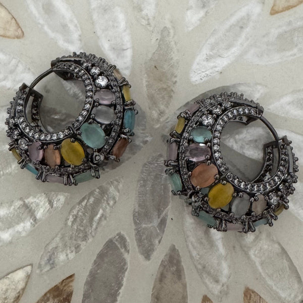 ROOSHA- chunky Bali earrings