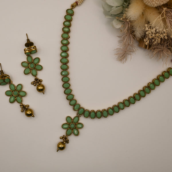 Muneet- statement fusion necklace and earrings