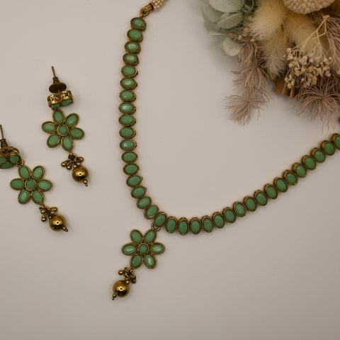 Muneet- statement fusion necklace and earrings