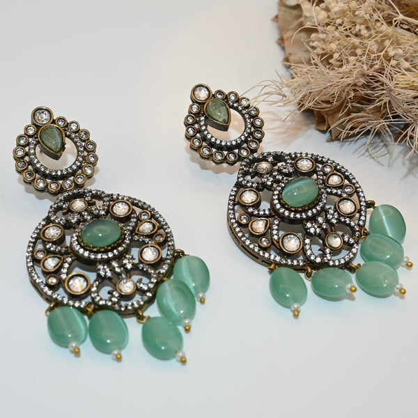 RAHEE- Victorian kundan with monalisa stone- choker and earring set