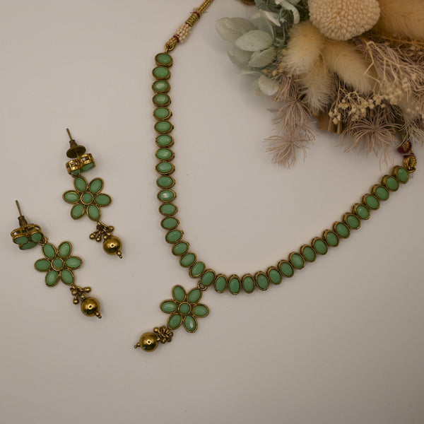 Muneet- statement fusion necklace and earrings